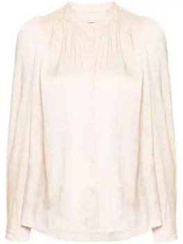 Zadig&Voltaire атласная рубашка Tchin, нейтральный цвет