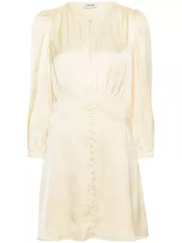 Zadig&Voltaire атласное платье мини Rhodri, желтый