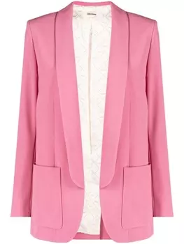 Zadig&Voltaire блейзер Verdun с накладными карманами, розовый