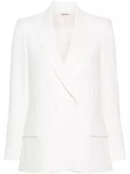 Zadig&Voltaire двубортный блейзер Visit, белый