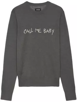 Zadig&Voltaire джемпер Pravis, серый