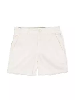 Zadig & Voltaire джинсовые шорты с бахромой, нейтральный цвет