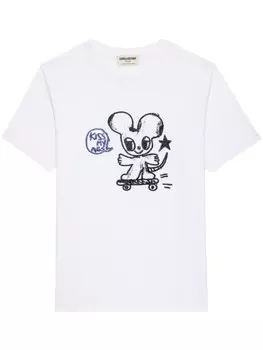 Zadig&Voltaire футболка Edwin Happy Mouse, белый