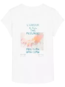 Zadig&Voltaire футболка из хлопка с фотопечатью, нейтральный цвет