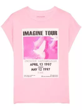 Zadig&Voltaire футболка Сесилия, розовый