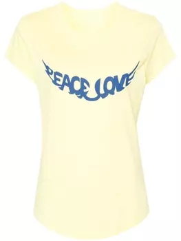 Zadig&Voltaire футболка Woop с принтом, желтый