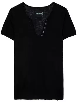 Zadig&Voltaire кашемировый топ Celsy, черный