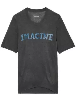 Zadig&Voltaire кашемировый топ Ida, серый