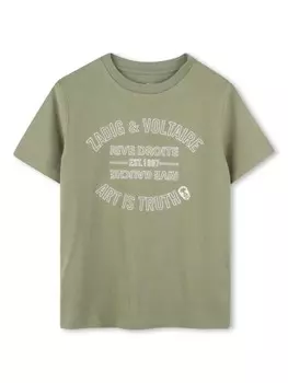 Zadig & Voltaire Kids футболка с короткими рукавами, зеленый