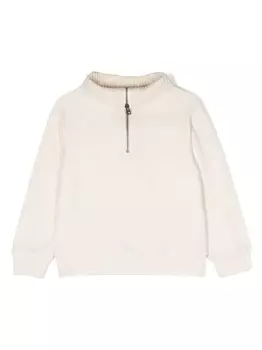 Zadig & Voltaire Kids толстовка с надписью, нейтральный цвет