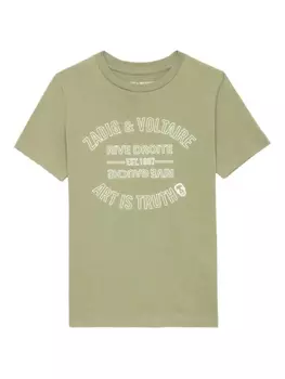 Zadig&Voltaire Kita футболка с графичным принтом, зеленый
