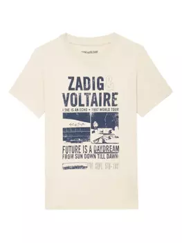 Zadig&Voltaire Kita футболка с графичным принтом, нейтральный