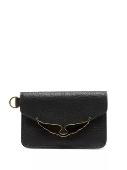 Zadig&Voltaire кошелек Borderline из зернистой кожи, черный