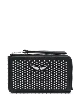 Zadig&Voltaire кошелек Plumetis с заклепками, черный