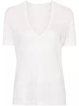 Zadig&Voltaire льняная футболка Wassa, белый