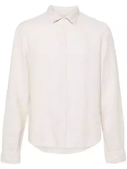 Zadig&Voltaire льняная рубашка Stan, нейтральный цвет