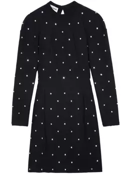 Zadig&Voltaire платье мини Racia с кристаллами, черный