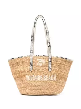 Zadig&Voltaire пляжная сумка Le Beach Voltaire, нейтральный цвет