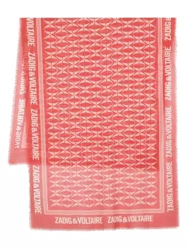 Zadig&Voltaire шарф Delta Rock, красный