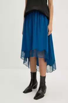 ZADIG&VOLTAIRE шелковая юбка, синий