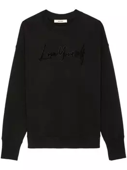 Zadig&Voltaire свитер Oscar Love Yourself, черный