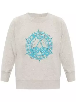 Zadig&Voltaire толстовка с графическим принтом Cameron, серый