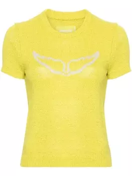 Zadig&Voltaire топ Sorly с логотипом, желтый