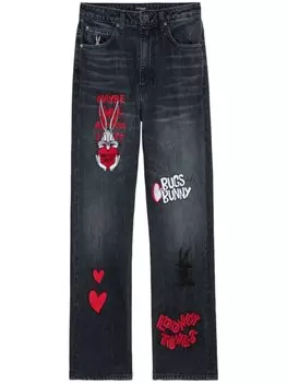 Zadig&Voltaire укороченные джинсы Patti Outline, черный