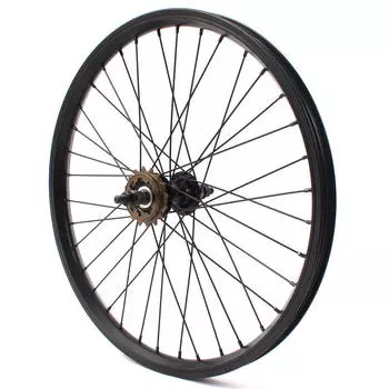 ЗАДНЕЕ КОЛЕСО BMX ЧЕРНОЕ 20" 10ММ ХЕБИКЕС KHEBIKES, черный