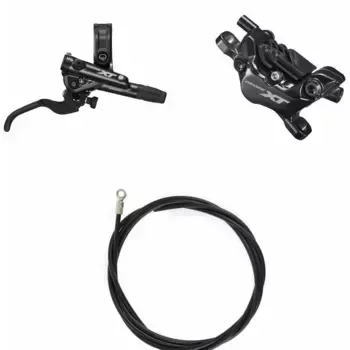 Задний тормоз Shimano Deore XT BL-M8100 + BR-M8120 hydraulic, серебряный
