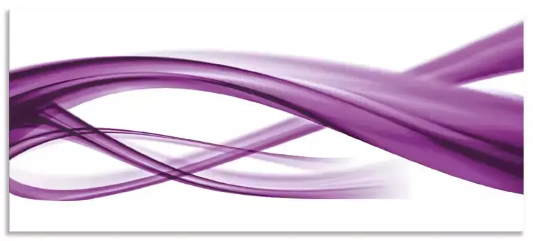 Задняя стенка для кухни Artland "Абстрактная композиция", (1 шт.), брызговик алюминий на клейкой ленте, легко монтируется 140х60 см, цвет lila