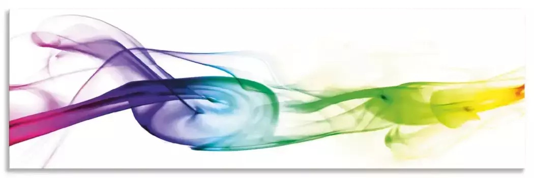 Задняя стенка для кухни Artland "Дым - Абстракция", (1 шт.), брызговик алюминий на клейкой ленте, легко монтируется 90х65 см, цвет bunt