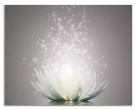 Задняя стенка для кухни Artland "Магия цветка лотоса", (1 шт.), брызговик алюминий на клейкой ленте, легко монтируется 60х60 см, серый