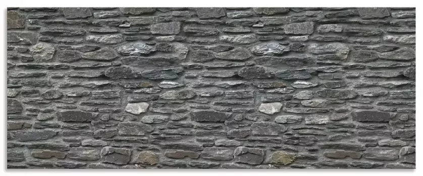 Задняя стенка для кухни Artland "Slate Wall", (1 шт.), брызговик алюминий с клейкой лентой, легко монтируется 80х60 см, серый