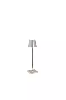 Zafferano Светодиодная настольная лампа на аккумуляторе Poldina Micro серебристого цвета 1,8 Вт 142 лм IP65, серебро