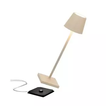 Zafferano Светодиодная настольная лампа на батарейках Poldina Micro бежевого цвета 1,8 Вт 142 лм IP65, желтый