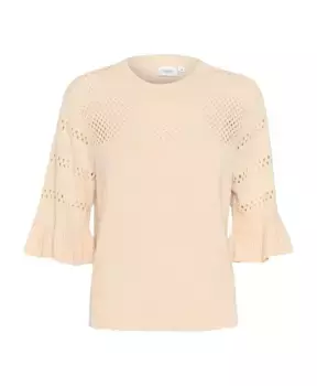 Zagast вязаный свитер кремовый Saint Tropez, бежевый