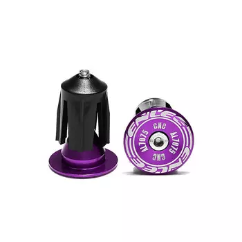 Заглушка руля SHENGXIN из алюминиевого сплава, заглушка руля с фиксатором для горного велосипеда, аксессуар для заглушки руля велосипеда, фиолетовый (обратите внимание на цвет при размещении заказа)