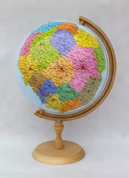 Захем, польский административный и физический глобус ZACHEM