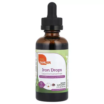 Zahler, Iron Drops, ягодное ассорти с великолепным вкусом, 59 мл (2 жидк. унц.)