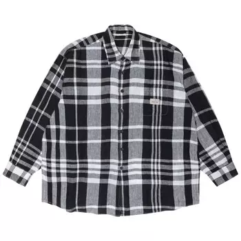 Заимствованная рубашка Stussy x Our Legacy Work Shop в клетку Bold Check Linen