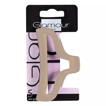 Заколка для волос Glamour Большая, бежевый