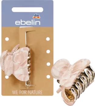 Заколка для волос из переработанного пластика бежевого цвета 1 шт. ebelin