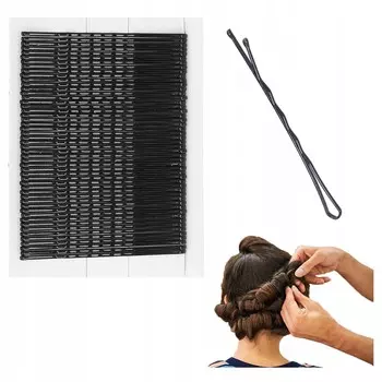 Заколка для волос, заколки для волос, черные шпильки, 6 см, набор 50 шт Inna Marka