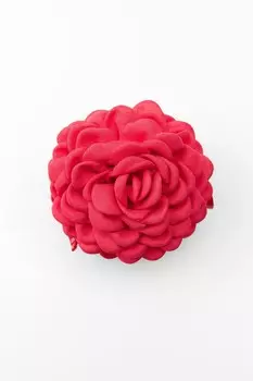 Заколка-краб для волос Zara Fabric With Flower, красный