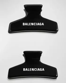 Заколки для волос Holli, набор из 2 шт Balenciaga, цвет 1129 Black/White