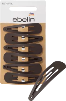 Заколки для волос коричневые матовые 6 шт. ebelin