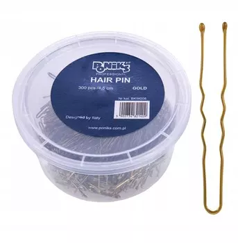 Заколки для волос Ponik'S Парикмахерские Золотые 300 шт. 4,5 см Poniks