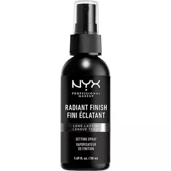 Закрепляющий спрей Формула длительного действия Финишный спрей Легкая веганская формула Сияющее покрытие 60 мл, Nyx Professional Makeup