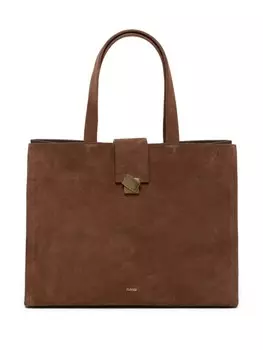 Закрытая кожаная сумка-тоут Closed, коричневый